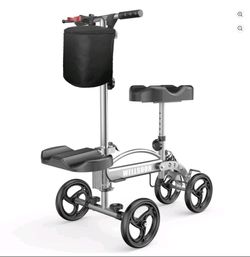Wellsoon Foldable Knee Scooter with Storage Bag
