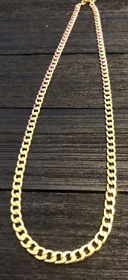 18K (stamped) 24 inch Gold Plated Hip Hop Necklace/ Streetwear Drip Paparazzi Club Jewelry