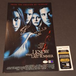 🔥Sarah Michelle Gellar Ryan Phillippe Signed Autographed 11x17 JSA COA🔥