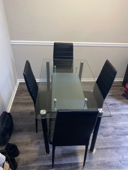 Dinning glass table