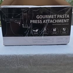 Gourmet Pasta Press Attachment for KitchenAid, White, Dishwasher Safe, Accessor…