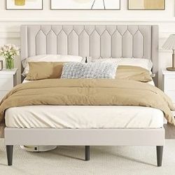 Queen Platform Bed Frame, Brand New In Box