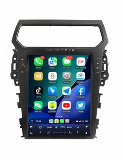 Car Stereo Radio Ford Explorer 2011 2012 2013 2014 2015 2016 2017 2018 2019, Apple CarPlay Android Auto, 12.1” Touch Screen Head Units, Backup Camera