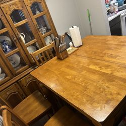 Wooden Table And Chairs