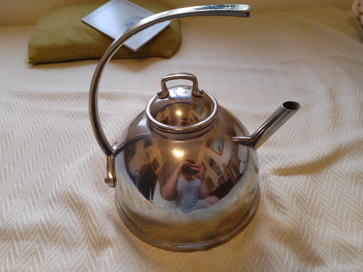 Mauviel 1830 Stainless Steel Tea Kettle From Table Collection