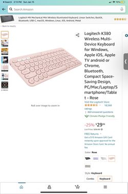 Keyboard Bluetooth Logitech