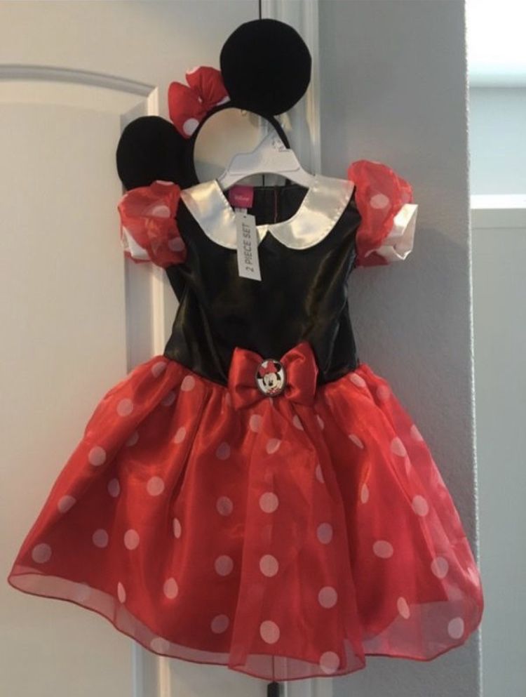 Brand new - Minnie Mouse costume with ears $15 each in 2T and 3T