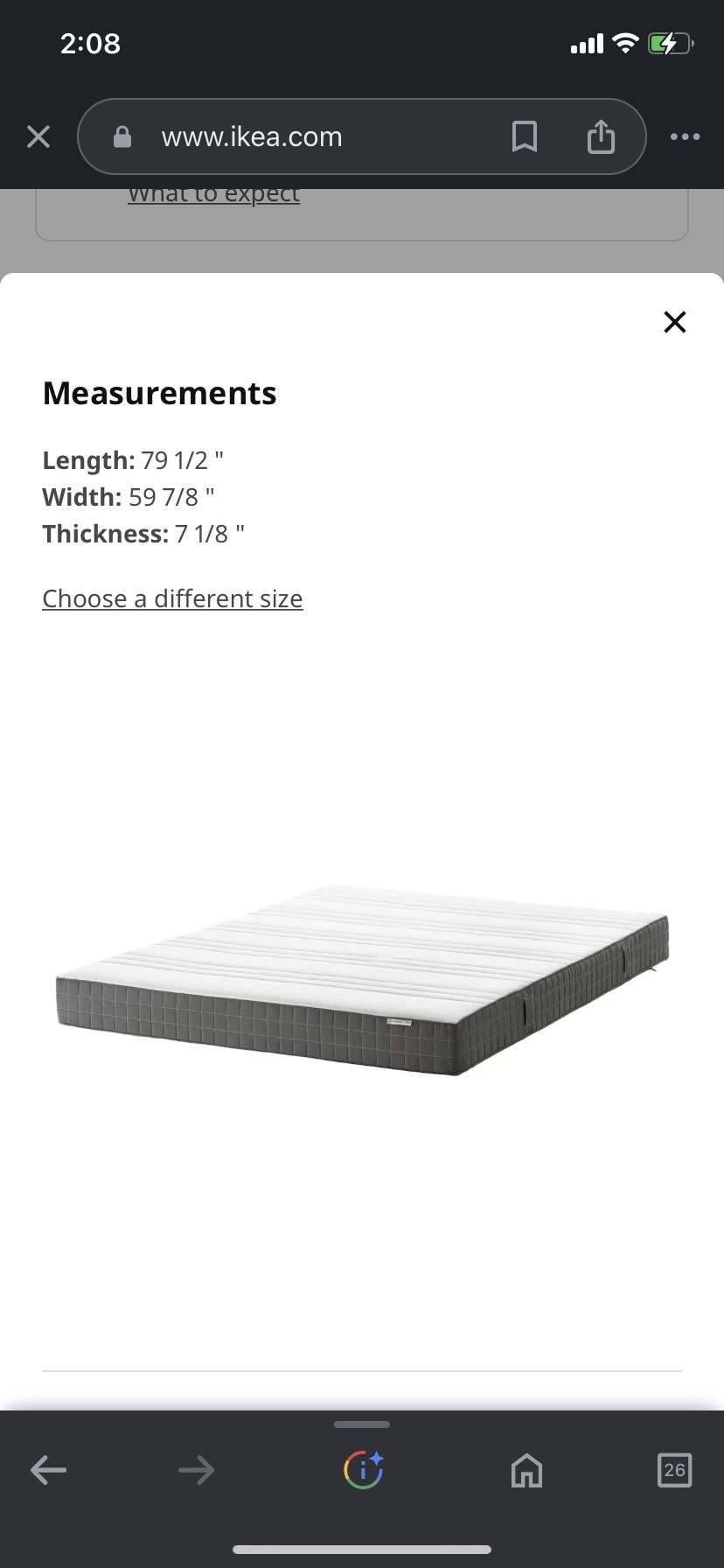 IKEA MORGEDAL Queen Size Mattress for Sale in Westminster, CA
