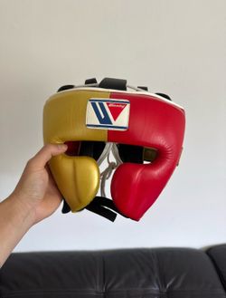 Custom Gold/Red Winning Headgear