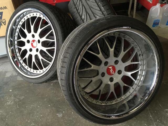 Custom 2m autowerks 19” IForged seneka 3 piece rims 5x120