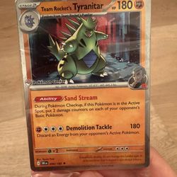 (Pokemon Center Exclusive) Team Rocket's Tyranitar 092/182 Stamped Promo