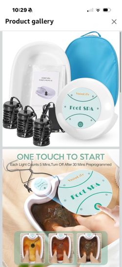 Ionic Foot Bath Detox Machine, Foot Spa with 3 Ionic Arrays Ionic foot spa for relaxation & wellness. Perfect for self-care, family use & gift. Simple