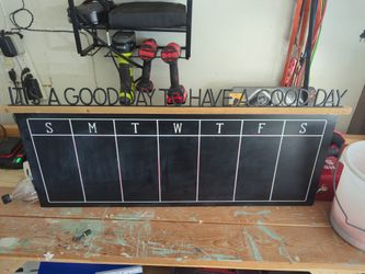 Chalkboard Weekly Calendar