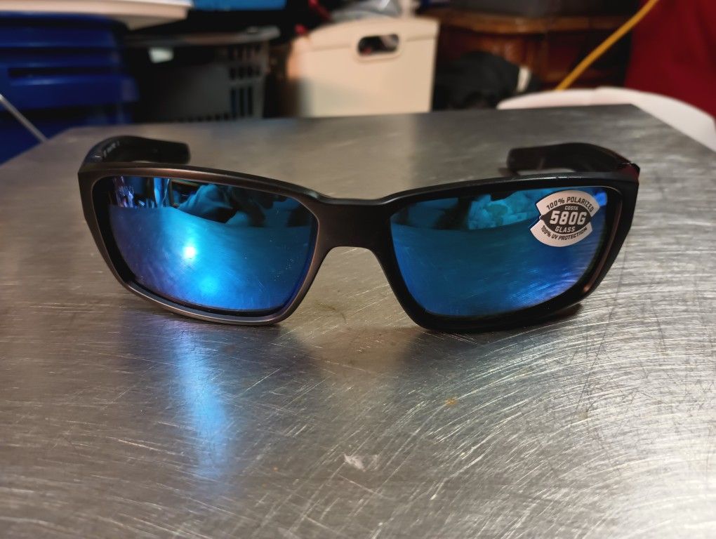 Lentilles De Remplacement Costa Del Mar Fantail Pro - Miroir Bleu 580g Verre Polarisé, Neuves Avec étiquette