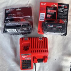 Milwaukee M18 Batteries & Charger