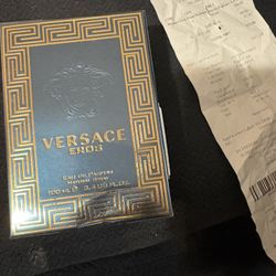 Versace Eros Eu De Parfum 100ml Sealed In Box With Sephora Tags And Receipt (taking offers)