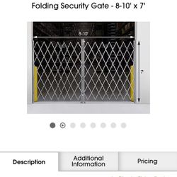 Uline FOLDING SECURITY GATE