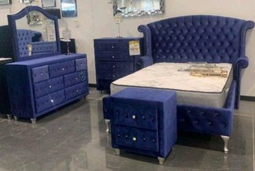 New 4pc bedroom set in box buy now pay later $39 down no credit needed