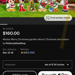 Xmas Disney Yard decorations 