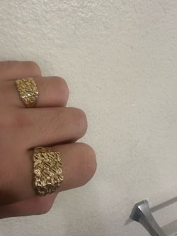 10k nugget rings