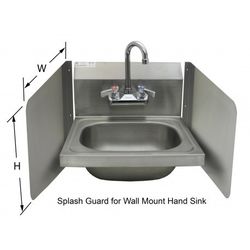2 Fryer partitions (flame shield)/sink splash guard