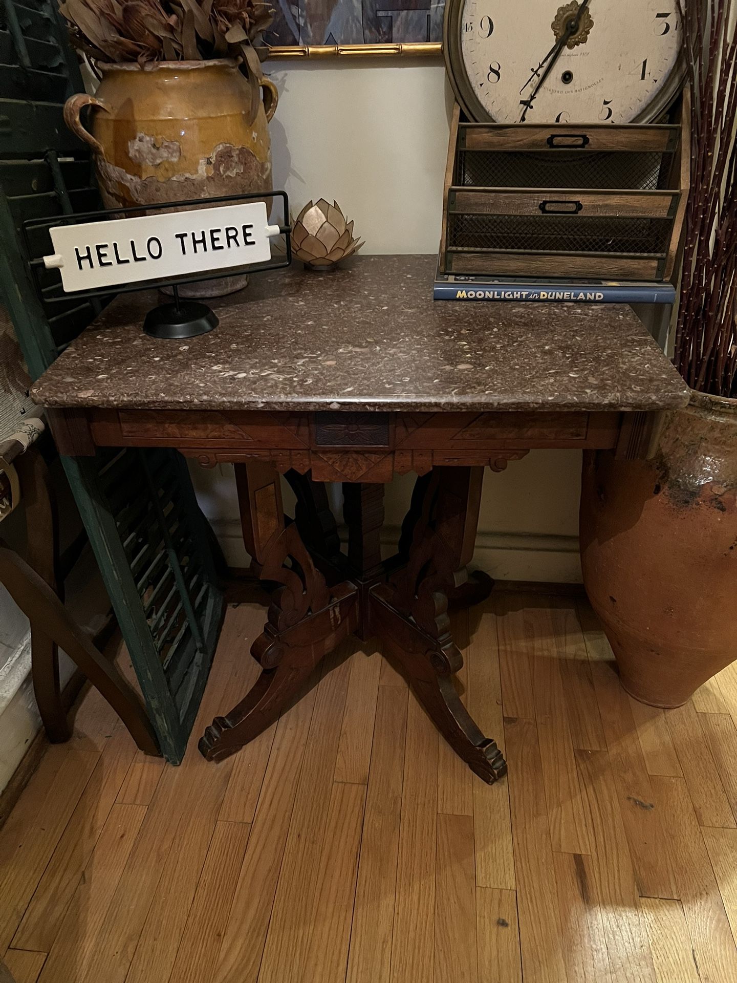 Antique Marble Top Table