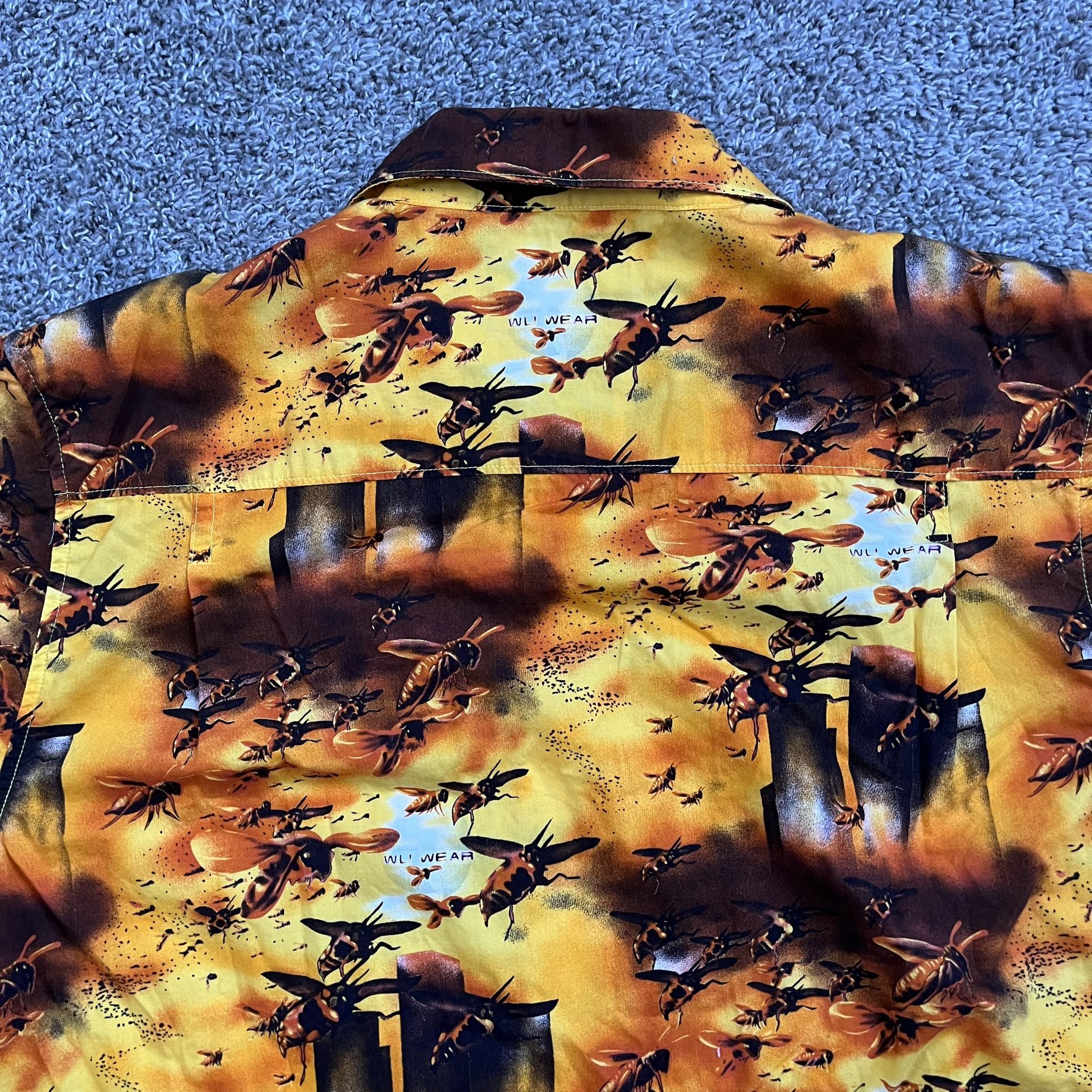 Wu-Wear Shirt Size Large Wu-Tang Vintage Rare Button Down for Sale