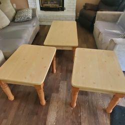 Coffee Table And 2 End Tables