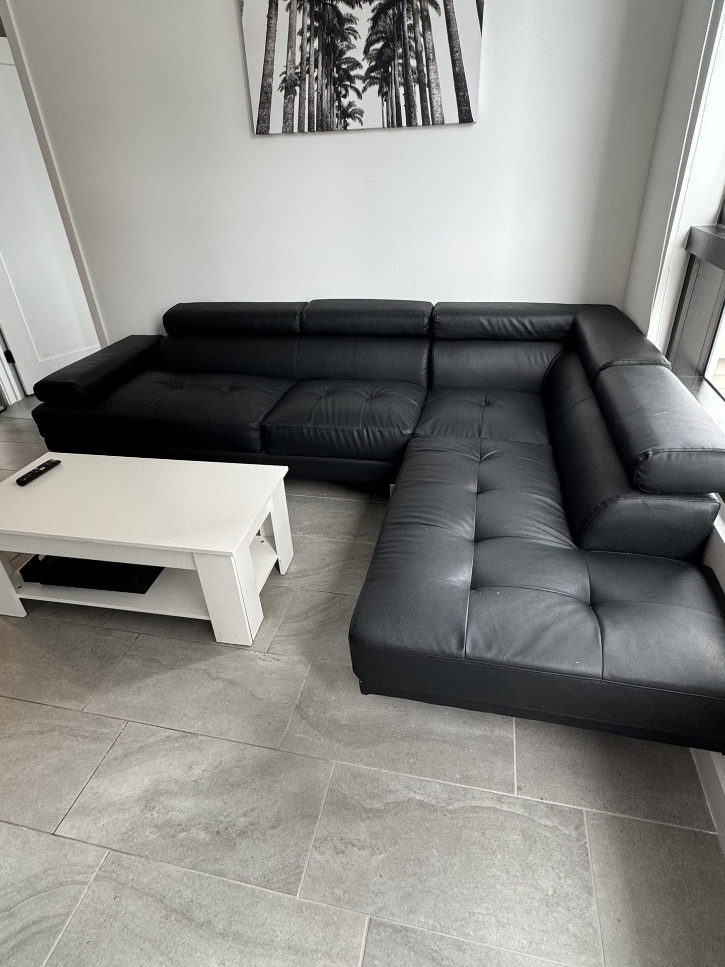 Sectional Couch And Free Coffee Table 