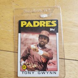 Autograph Card Tony Gwynn 