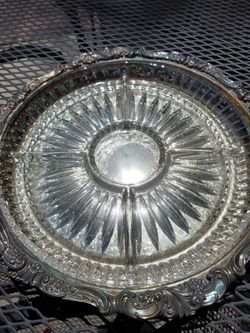 Vintage silverplated serving dish