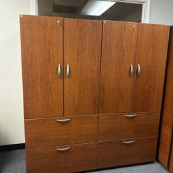 OFFICE/HOME FILE CABINET 2 DRAWERS FILE COMBO BOOKCASES 