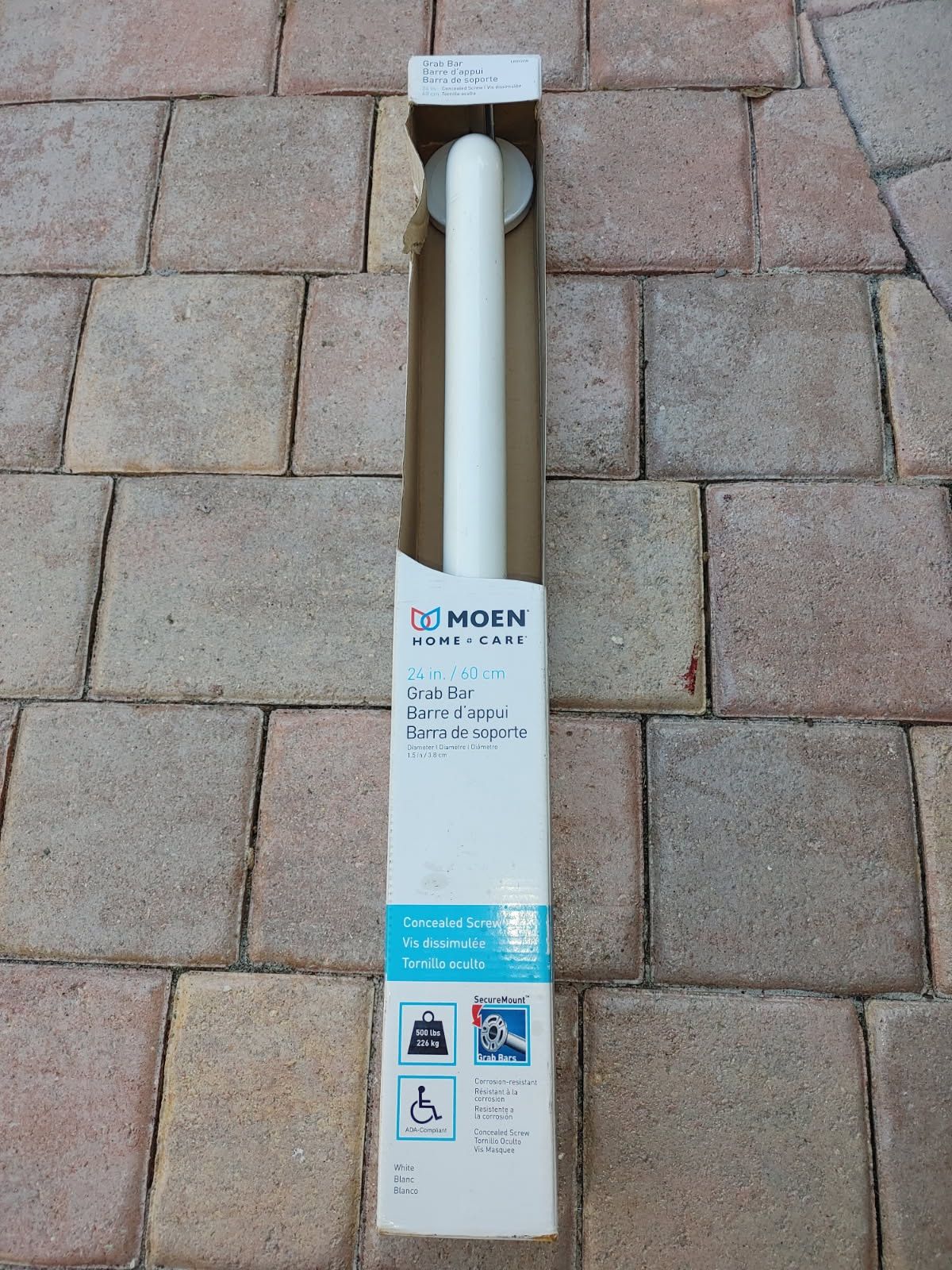 New in package Moen grab bar for bathroom