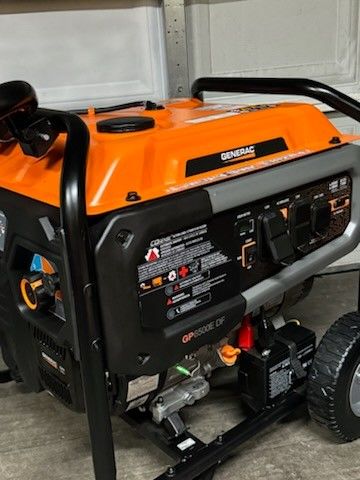 Generac 8125/6500-Watt Dual Fuel Portable Generator, Easy-To-Use Electric Start and Cord Included

