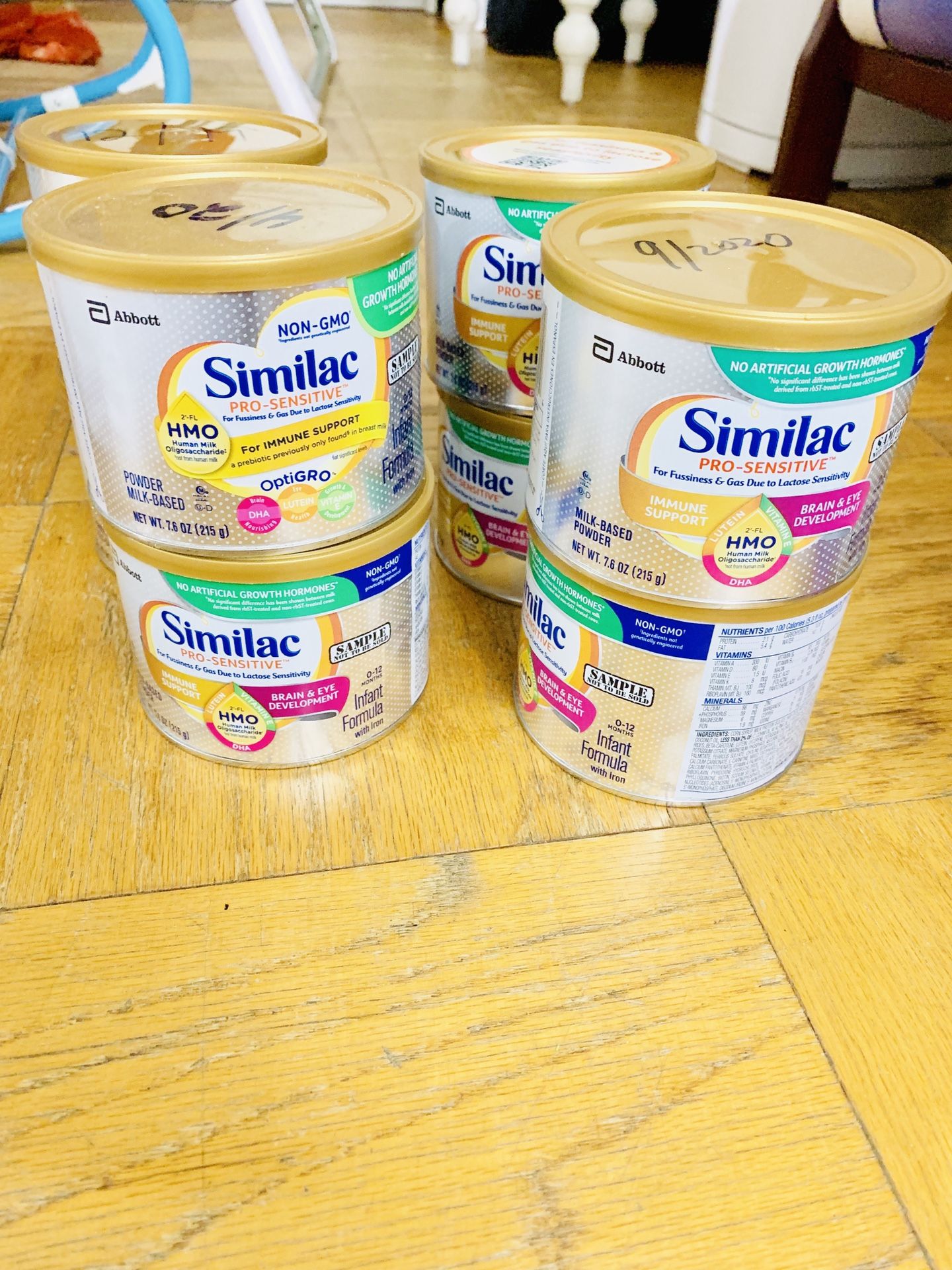 Similac pro-sensitive 7.6 oz can total 8