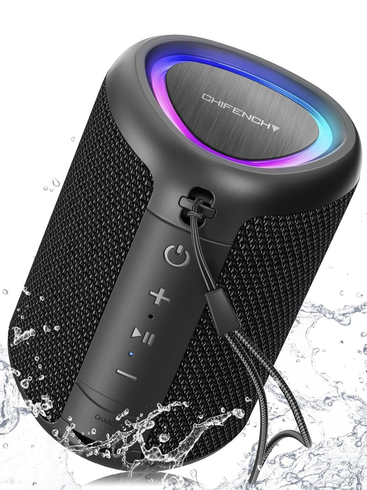 Portable Bluetooth Speaker with Lights.