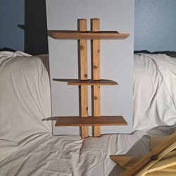 Handmade Ceader And Red Oak Shelf