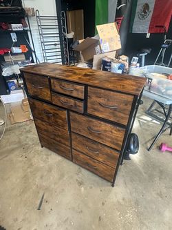 Dresser with drawers for closet and bedroom