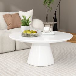 High Gloss White Coffee Table 