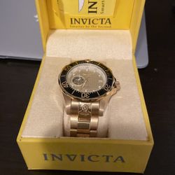 Invicta Gold Watch 