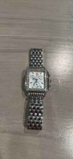 Michele Deco Diamond Chronograph Watch