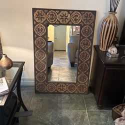 Detailed Frame Wall Mirror