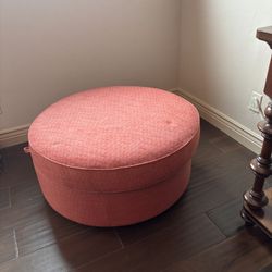 Red Salmon Ottoman