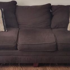 Long Sofa With 2 Matching Oversized Chairs & Ottoman 