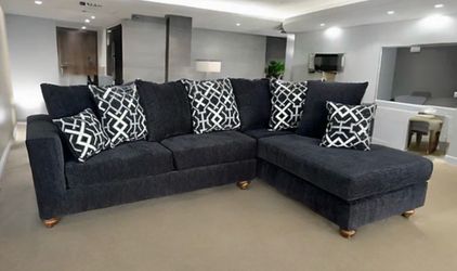 New Summer Special 🔥🛋️ Comfortable Modern Black Sectional – ONLY $750 ⭐️ Finance $0 down