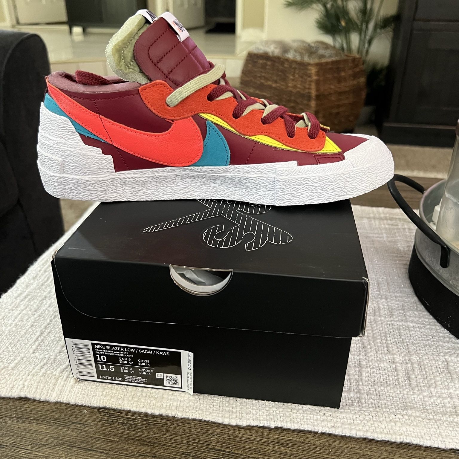 Nike Blazer Low Sacai KAWS Red -Mens Size 10 for Sale in Highland