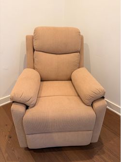 Brand new camel colored recliner