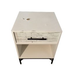 West Elm Wood Tiled Nightstand
