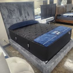 ⚡️New Bedroom Set (Queen Or King) Get It  Ow For $54 And Pay Later Option Available 