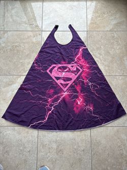 Supergirl Lightning Print Cape